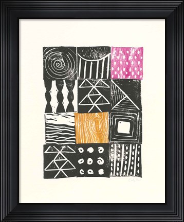 Framed Block Print V Print