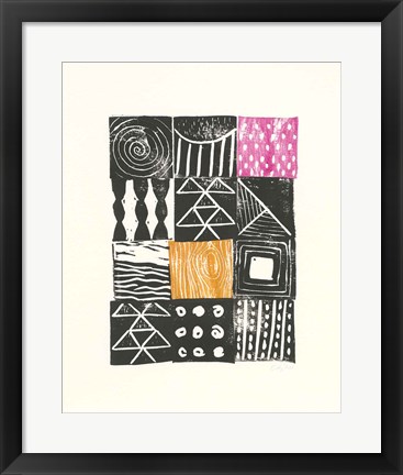 Framed Block Print V Print