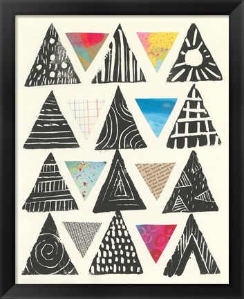 Framed Triangles Print