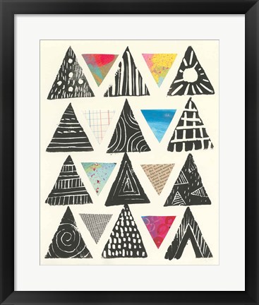 Framed Triangles Print