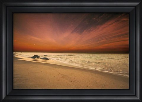 Framed Marthas Vineyard Beach III Print