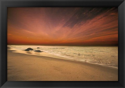 Framed Marthas Vineyard Beach III Print