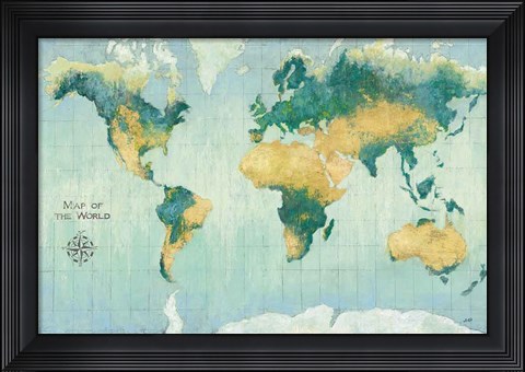 Framed Golden Earth Print