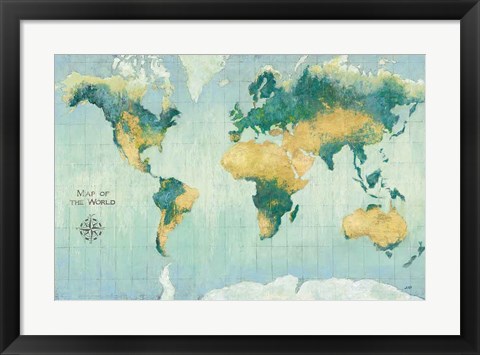 Framed Golden Earth Print