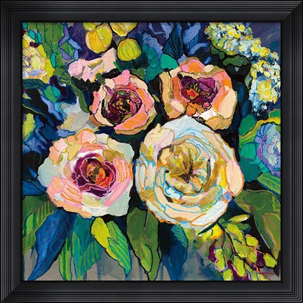 Framed Peony Garden Print