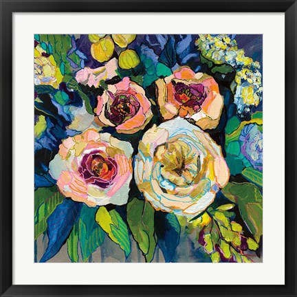 Framed Peony Garden Print