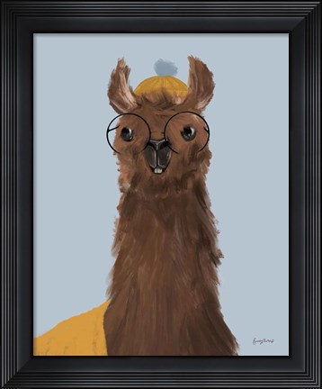 Framed Delightful Alpacas III Print