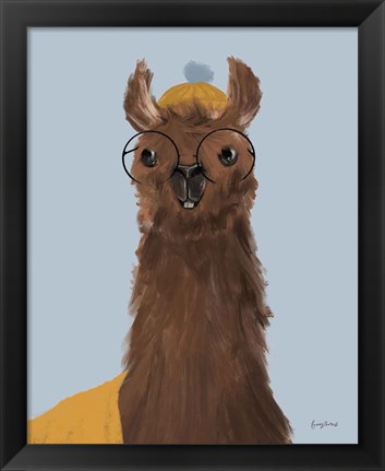 Framed Delightful Alpacas III Print