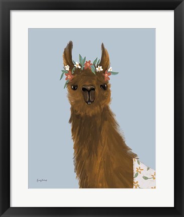 Framed Delightful Alpacas II Print