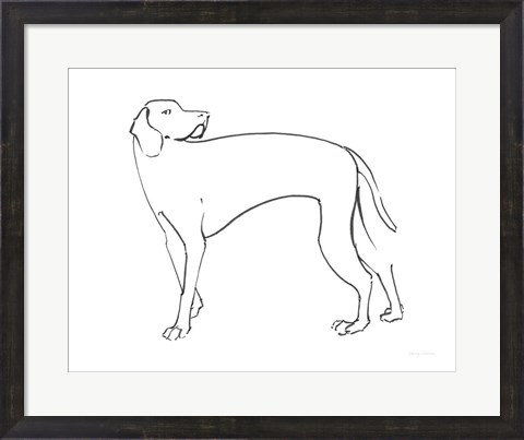Framed Ink Dog V Print