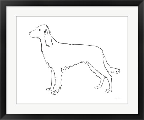 Framed Ink Dog II Print