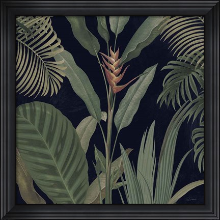 Framed Dramatic Tropical II Light Print