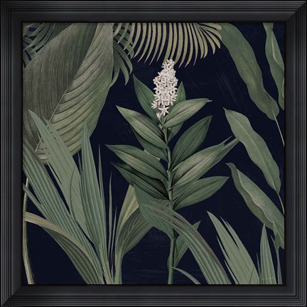 Framed Dramatic Tropical I Light Print