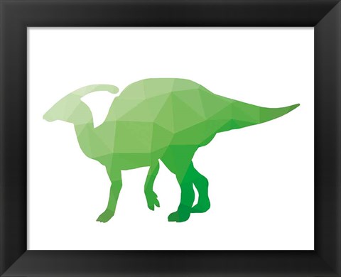 Framed Geo Dinosaur IV Print