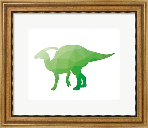 Framed Geo Dinosaur IV Print