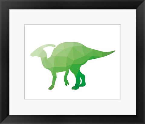 Framed Geo Dinosaur IV Print