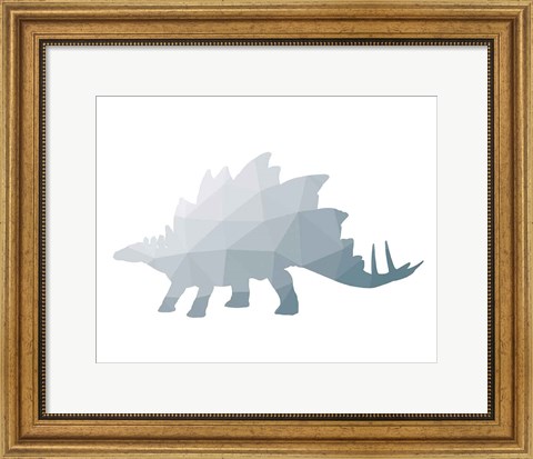 Framed Geo Dinosaur II Print