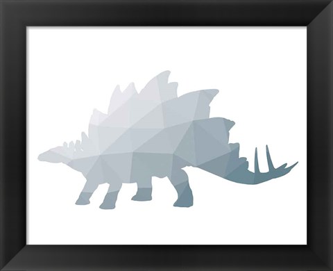 Framed Geo Dinosaur II Print