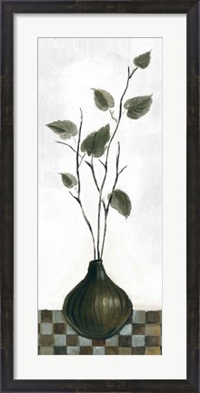 Framed Zen Panel IV on White Print
