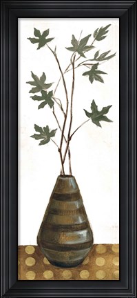 Framed Zen Panel III on White Print