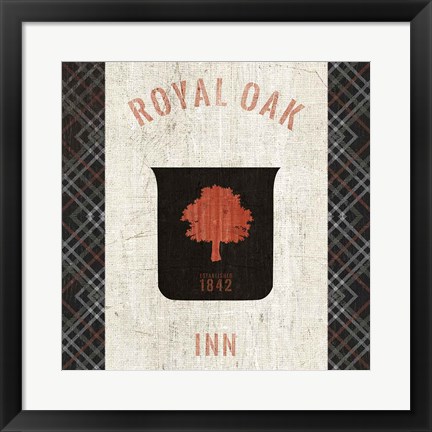 Framed Tartan Lodge Shield II Print