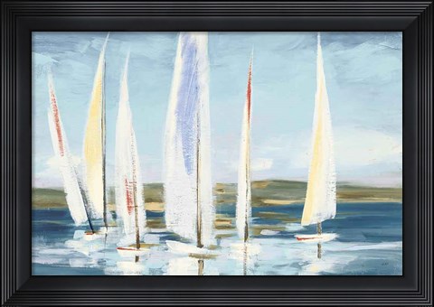 Framed Horizon Blue Print