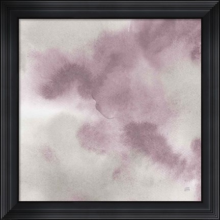 Framed Mauve Indigo Flow I Print