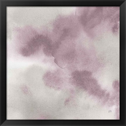 Framed Mauve Indigo Flow I Print