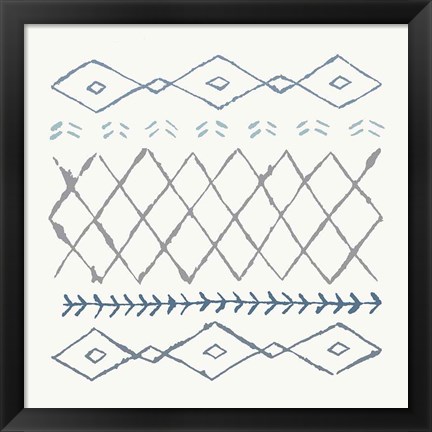 Framed Nordic Vibes IV Blue Print