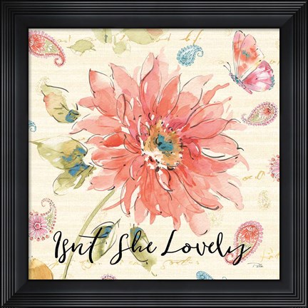 Framed Happy Gypsy II Lovely Print
