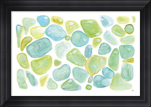 Framed Seaglass Abstract Print