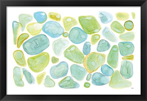 Framed Seaglass Abstract Print