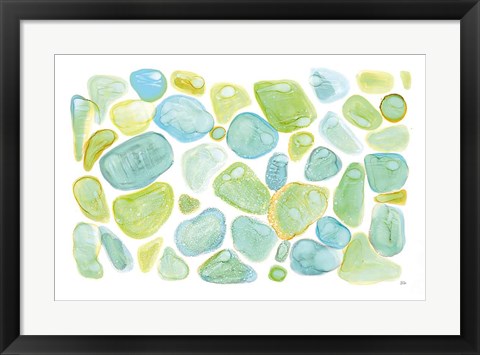 Framed Seaglass Abstract Print