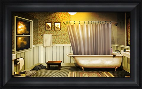 Framed Bathroom Print