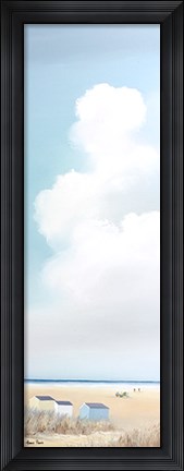 Framed Beach Huts I Print