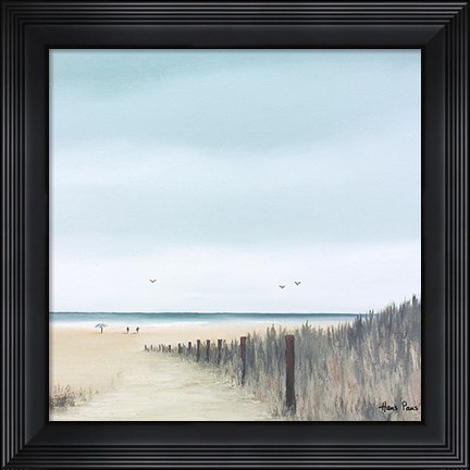 Framed At the Beach Print
