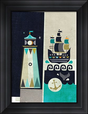 Framed Lighthouse Print
