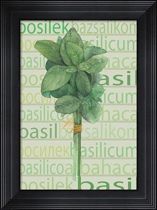 Framed Basil Print