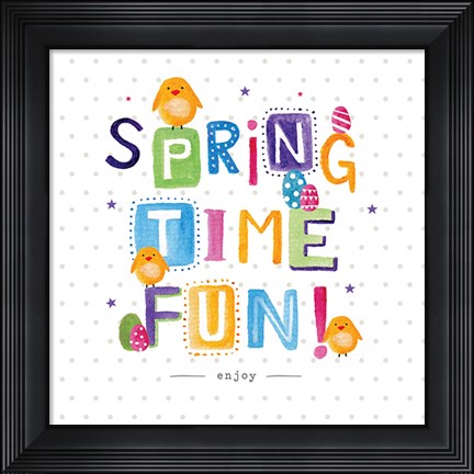 Framed Spring Time Fun Print