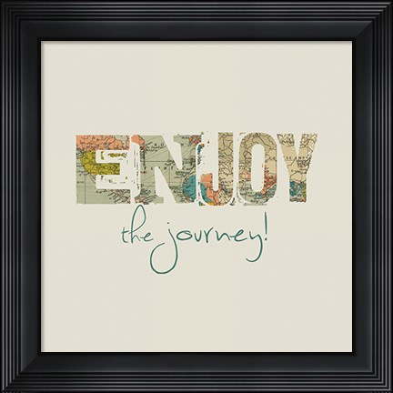 Framed Enjoy the Journey Print