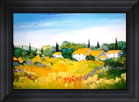 Framed Tuscan Landscape Print