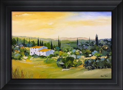 Framed Tuscan Landscape II Print