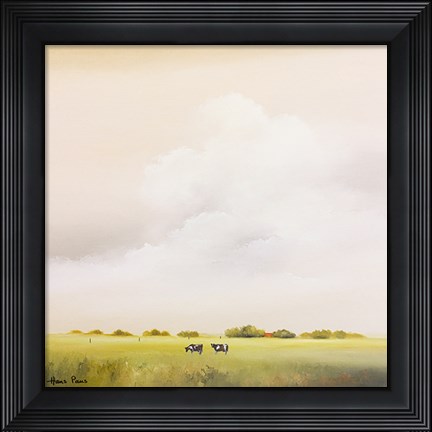 Framed Cows Print