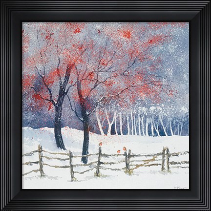 Framed Sitting on the Fence Print