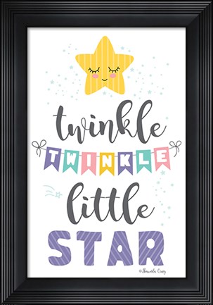 Framed Twinkle Little Star Print