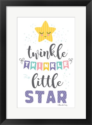 Framed Twinkle Little Star Print