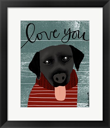 Framed Love You Lab Print