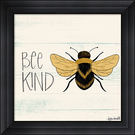 Framed Bee Kind Print