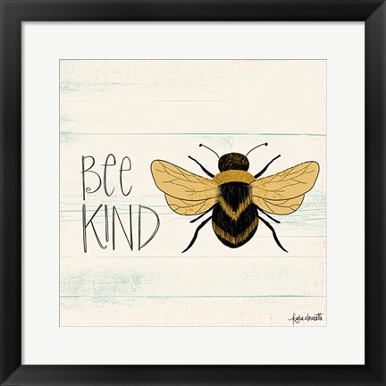 Framed Bee Kind Print