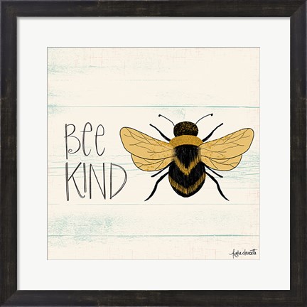 Framed Bee Kind Print
